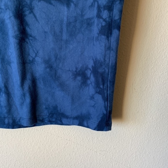 Torrid Womens Tie Dye Cotton Spandex Mini Pencil Skirt Blue Size 1 Blue Pull On - Picture 9 of 12